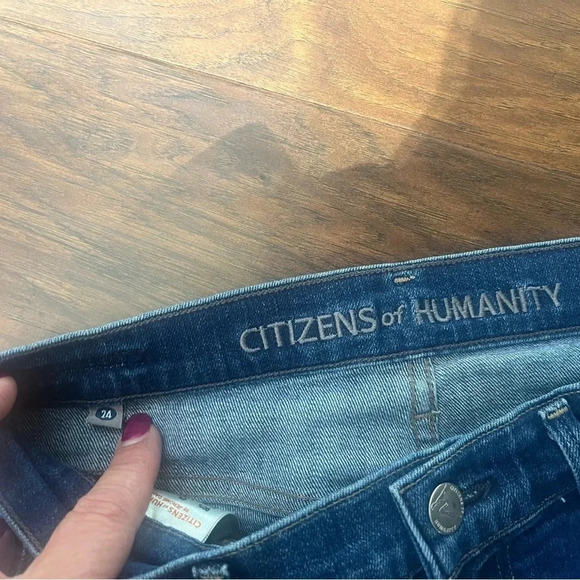 Citizens Of Humanity Dani Cropped Straight Leg Jeans-Size 24 - Picture 8 of 11
